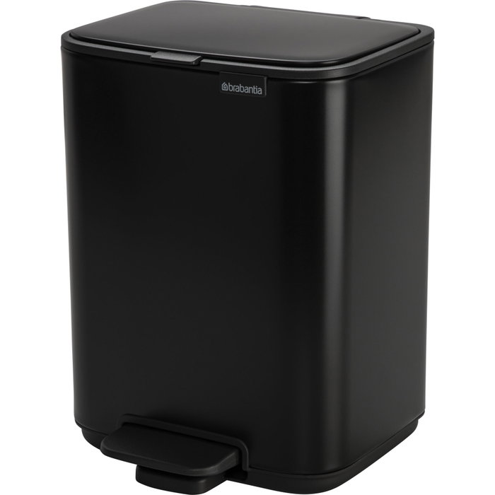 Brabantia Bo Treteimer Poubelle à Pédale 4 L Noir Mat Brabantia Bo Treteimer Poubelle à Pédale 4 L Noir Mat