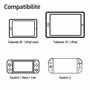 Onlan Support voiture pour Nintendo Switch 2, consoles portables et tablettes 8'', Noir
