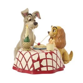 Enesco Disney Traditions Lady & the Tramp Spaghetti LED