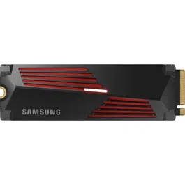 Samsung SSD Interne 990 PRO 4 To avec dissipateur thermique et RGB - MZ-V9P4T0GW - Optimisé pour jeu PS5 et PC DirectStorage