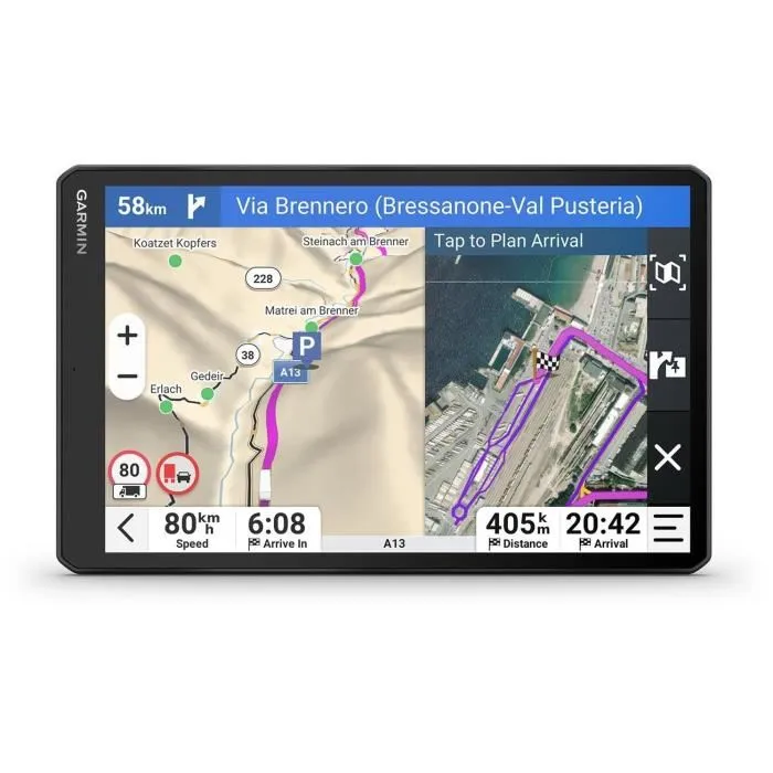 Garmin Dezl LGV820 GPS Poids-Lourd avec écran tactile IPS 8", Autonomie 2H, Navigation Europe et communauté Dezl