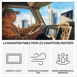 Garmin Dezl LGV820 GPS Poids-Lourd avec écran tactile IPS 8", Autonomie 2H, Navigation Europe et communauté Dezl