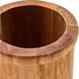 Livoo Set d'ustensiles de cuisine MES153 Orange, 5 pièces avec pot en acacia FSC