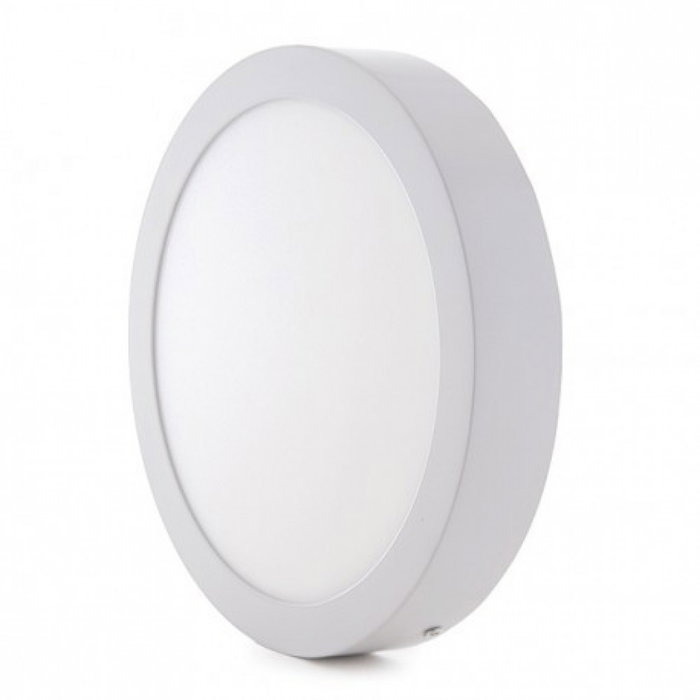 Plafonnier LED Circulaire 18W 6000K Blanc Froid 1190Lm White Plafonnier LED Circulaire 18W 6000K Blanc Froid 1190Lm White