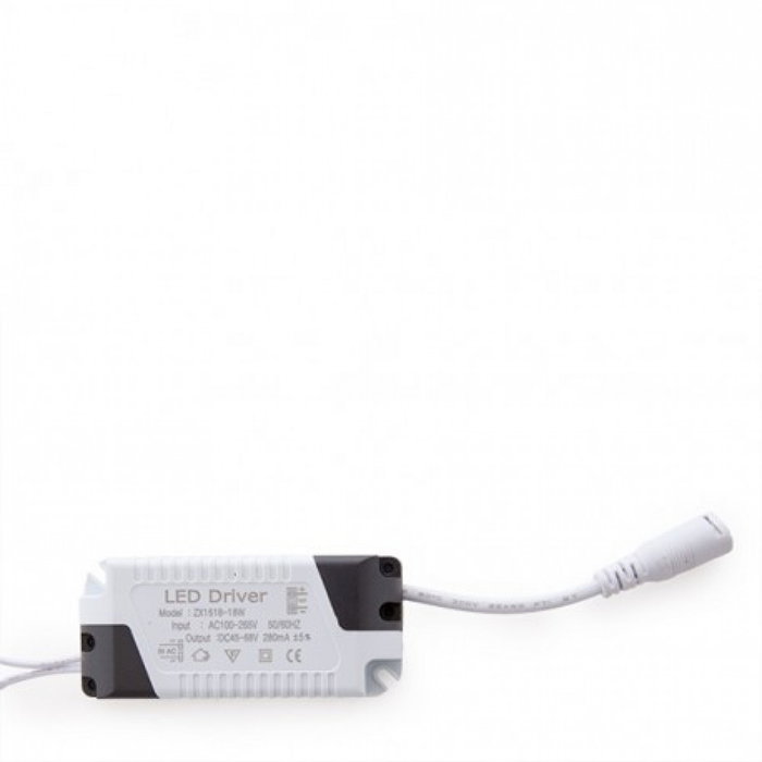 Plafonnier LED Circulaire 18W 6000K Blanc Froid 1190Lm White Plafonnier LED Circulaire 18W 6000K Blanc Froid 1190Lm White