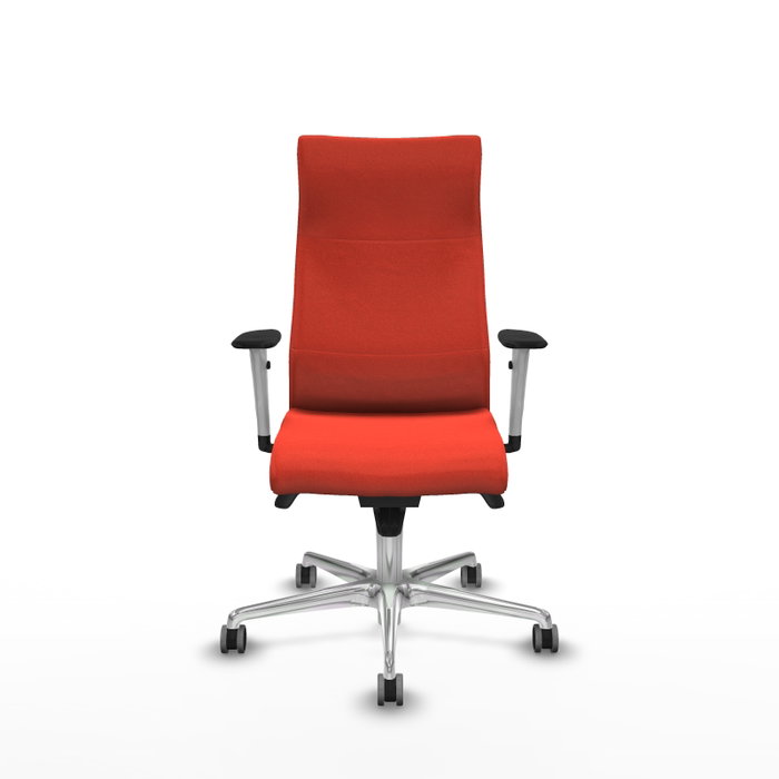 Piqueras Y Crespo Fauteuil Albacete Orange Foncé avec Mécanisme Synchrone et Base Aluminium Piqueras Y Crespo Fauteuil Albacete Orange Foncé avec Mécanisme Synchrone et Base Aluminium