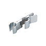 Wenko Support de douche ajustable en métal et acier inoxydable pour barre ø 19-25 mm, 11,7 x 2,7 x 3 cm
