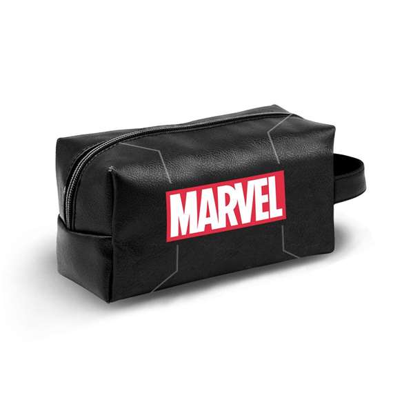 Karactermania Necessaire de voyage Marvel Comics Brick Plus, noir PVC, dimensions 13 x 27 x 13 cm Karactermania Necessaire de voyage Marvel Comics Brick Plus, noir PVC, dimensions 13 x 27 x 13 cm