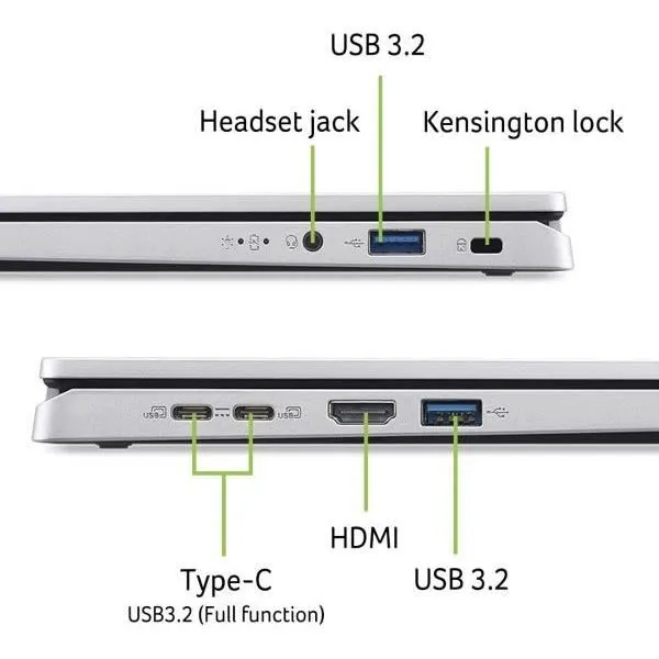 Acer Aspire Go AG14-71P-57Z6, PC Portable 14 Pouces WUXGA IPS, Intel Core i5-13420H, Intel UHD Graphics, RAM 16 Go DDR5, SSD 512 Go, Windows 11