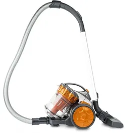H.Koenig STC60 Aspirateur Traîneau Compact Sans Sac, Multicyclonique avec Filtre HEPA, Tube Télescopique Aluminium, Classe A, 99.95% Particules Retenues