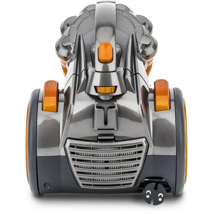 H.Koenig STC60 Aspirateur Traîneau Compact Sans Sac, Multicyclonique avec Filtre HEPA, Tube Télescopique Aluminium, Classe A, 99.95% Particules Retenues