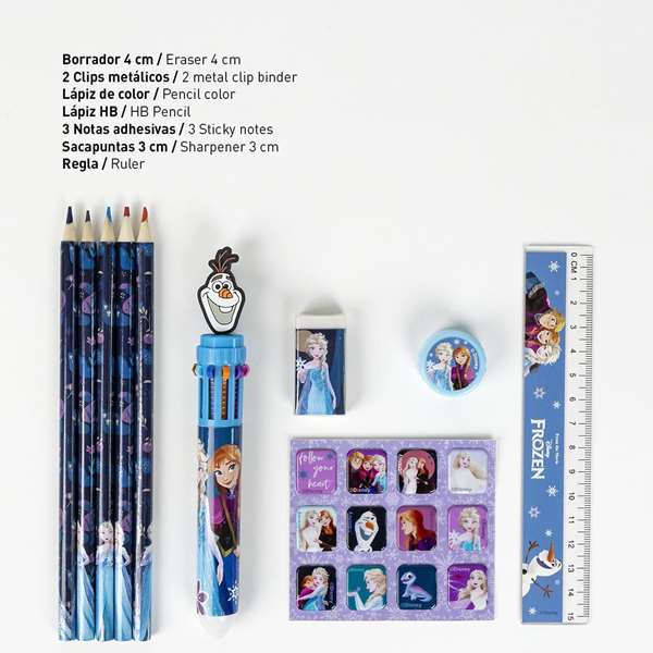 Cerdá Coffret de fournitures scolaires en mousse EVA à thème Frozen - 22 x 14 x 0.5 cm Cerdá Coffret de fournitures scolaires en mousse EVA à thème Frozen - 22 x 14 x 0.5 cm