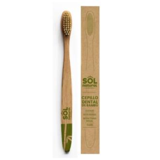Sol Natural Brosse à dents en bambou bio vegan pour adulte Sol Natural Brosse à dents en bambou bio vegan pour adulte