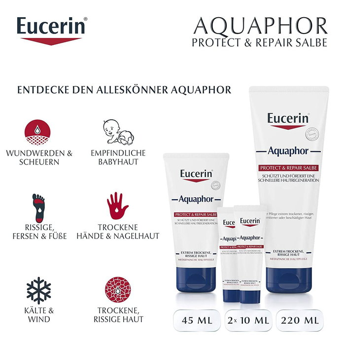 EUCERIN Aquaphor Pommade Régénératrice 45 ml EUCERIN Aquaphor Pommade Régénératrice 45 ml