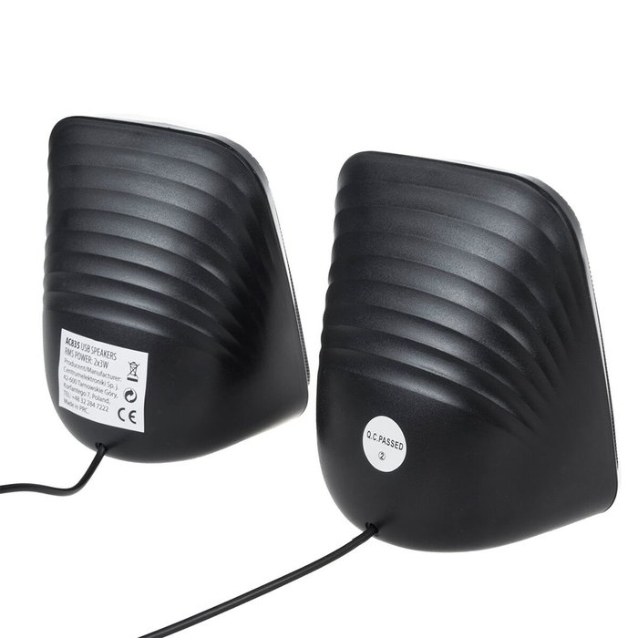AudioCore AC835 Haut-parleurs de PC 3 W Noir