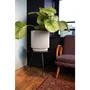 CAPI EUROPE Vase Cylindre Groove NL 44 x 46 cm Ivoire Design Intérieur Extérieur