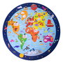 APLI KIDS Puzzle géant circulaire XXL 48 pièces - Carte du monde (Mapamundi) - Diamètre 50 cm - À partir de 5 ans - Réf. 18201