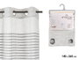 Giftdecor Rideau à plis rayé gris clair 34 x 5 x 26.5 cm (Set de 6)
