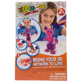Ido3D Set de dessin 3D avec 2 stylos verticaux changeant de couleur