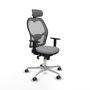 Piqueras y Crespo Chaise de Bureau avec Appui-tête Jorquera 1D086G2 Gris