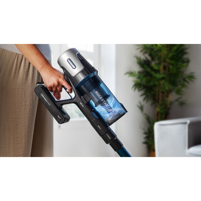 Cecotec Conga Rockstar RS50 Aspirateur balai laveur - Noir / Bleu foncé