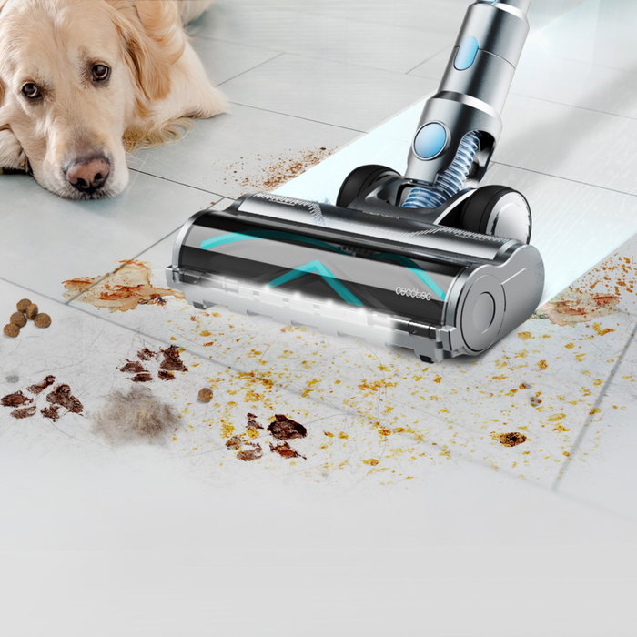 Cecotec Conga Rockstar RS50 Aspirateur balai laveur - Noir / Bleu foncé