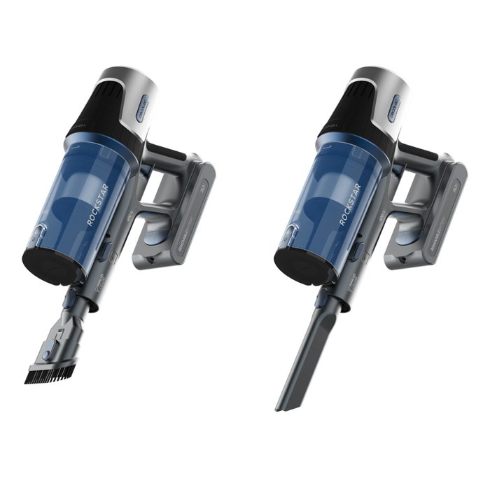 Cecotec Conga Rockstar RS50 Aspirateur balai laveur - Noir / Bleu foncé