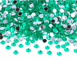 Innspiro Gemmes décoratives acryliques cercle vert 6mm 5000u. approx.