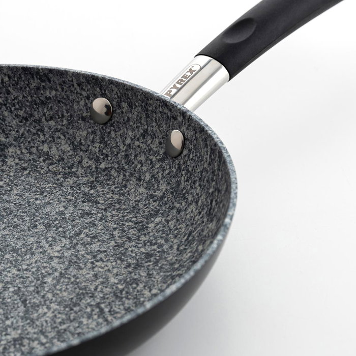 Poêle anti-adhésive Pyrex Artic Gris Métal Acier 24 cm