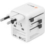Boompods World Travel Plug 20W Blanc