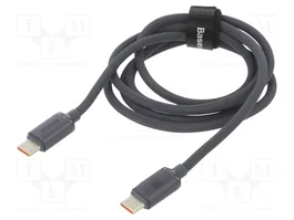 BASEUS Câble USB 2.0 USB C vers USB C 1,2m noir textile