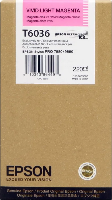 Epson Cartouche d'encre Magenta clair 220 ml pour Stylus Pro 7880/9880 C13T603600