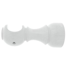 RIEL CHYC Support en bois lisse ouvert blanc ø 20 x 68 mm