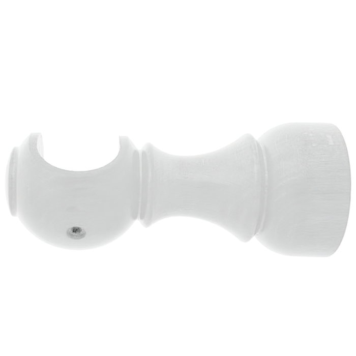 RIEL CHYC Support en bois lisse ouvert blanc ø 20 x 68 mm RIEL CHYC Support en bois lisse ouvert blanc ø 20 x 68 mm