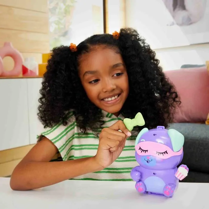Mattel Polly Pocket Estuche Perrito Fiesta Pijama Jcr38 avec poupée et 10 accessoires +4 ans Mattel Polly Pocket Estuche Perrito Fiesta Pijama Jcr38 avec poupée et 10 accessoires +4 ans