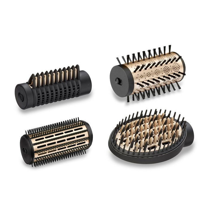 BaByliss Big Hair Lustre AS970E Brosse Rotative à Air Noir et Or