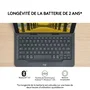 Logitech Universal Folio - Etui clavier AZERTY pour tablettes 9-10 pouces - Noir