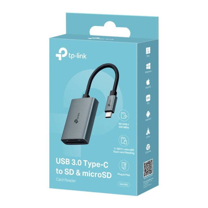 TP-Link UA430C Convertisseur de média optique vers Ethernet, 1000 Mbps, Gigabit, fibre monomode, jusqu'à 20 km