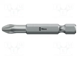 WERA Embout de tournevis Pozidriv® PZ1 TORSION 1/4 de pouce 50 mm