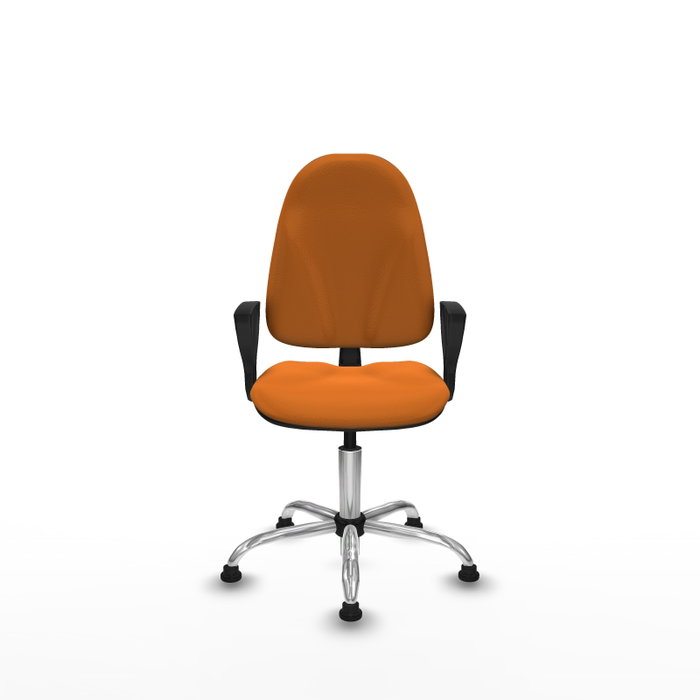 PIQUERAS Y CRESPO Chaise de bureau Algarra similicuir orange