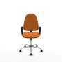 PIQUERAS Y CRESPO Chaise de bureau Algarra similicuir orange