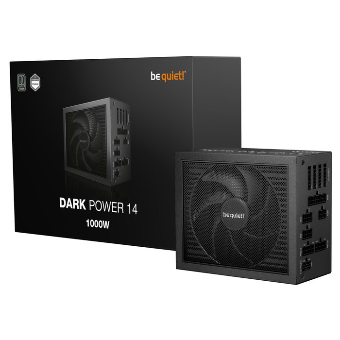be quiet! Dark Power 14 1000W, Alimentation ATX 3.1, PCIe 5.1, Noir