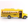 TACHAN Autobus Scolaire Américain 1:16 avec Effets Sonores et Lumineux, Fonctionne par Friction, Jaune (Langues: Anglais, Français, Allemand, Italien, Portugais, Espagnol), +3 Ans