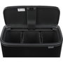 Brabantia Bo Touch Bin noir mat, 3 x 11 L