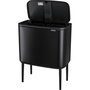 Brabantia Bo Touch Bin noir mat, 3 x 11 L