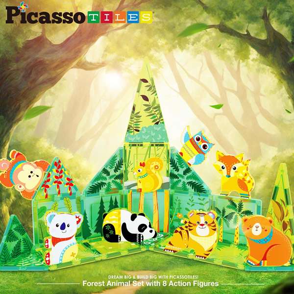 Cefa Picasso Tiles Bloques Magneticos Bosque 26 Pièces Cefa Picasso Tiles Bloques Magneticos Bosque 26 Pièces