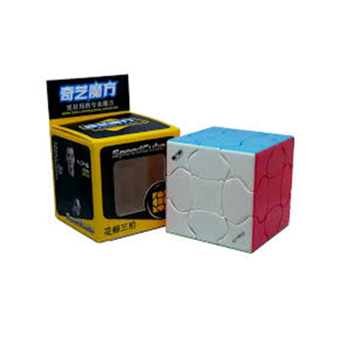 Qiyi Cubo Rubik Qiyi Fluffy 3x3 Stickerless - Design Fluide et Engrenages