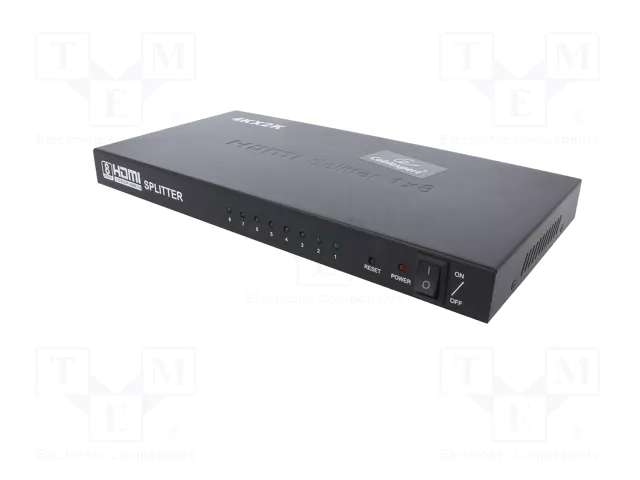 GEMBIRD Multiprise HDMI 1.4 noir, 3D, 4K, UHD 2160p, HDCP 1.4