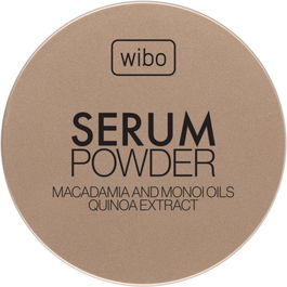 Wibo Serum Powder Poudre Fixante Libre 10 g à la Macadamia et Quinoa, Transparent, Absorbe l'huile