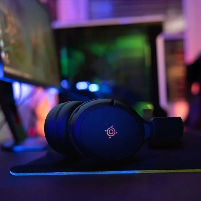 Nova Gaming Casque Gamer sans fil Atlas GH215 - Micro amovible - Audio puissant - Rétroéclairage RGB - Noir